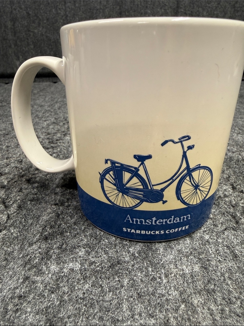 Starbucks Amsterdam Ceramic Mug - White, Gold and Blue - Picture 4 of 7